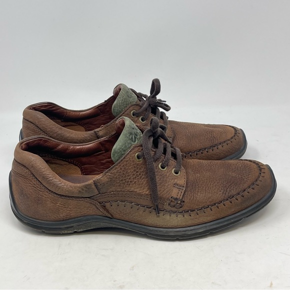 Ecco Fusion II Moc Toe Shoes Mens 10 EU 44 Brown Leather Lace Up Oxfords Casual main image 8